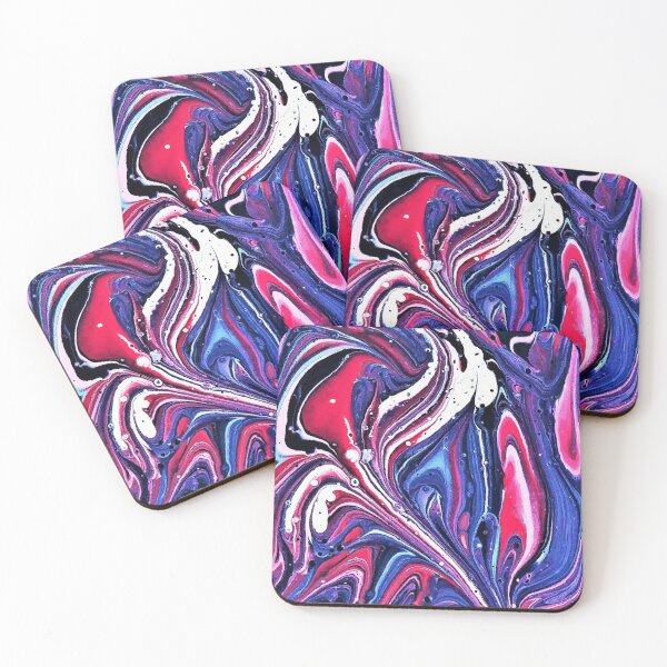 Item preview, abstraction cast with acrylics designed and sold by AidaArt.
