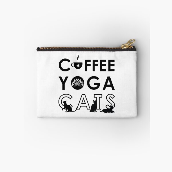 Item preview, Yoga cat and coffee, Coffee and cat lover, Yoga cat, Coffee yoga and cats - Funny designed and sold by Alice-Elgawi.