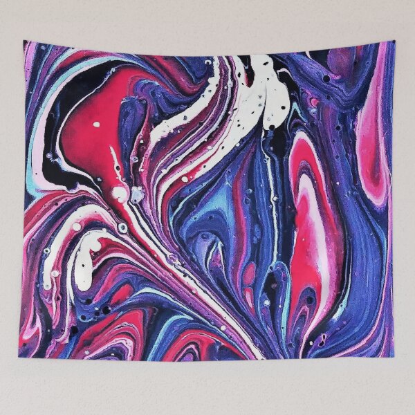 Item preview, abstraction cast with acrylics designed and sold by AidaArt.