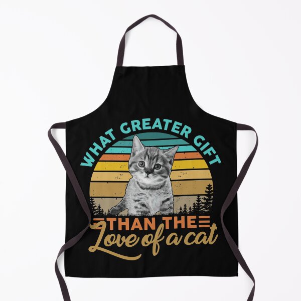 Item preview, retro vintage What Greater Gift than the Love of a Cat best gift idea for cats lovers 2022 designed and sold by Live Today.