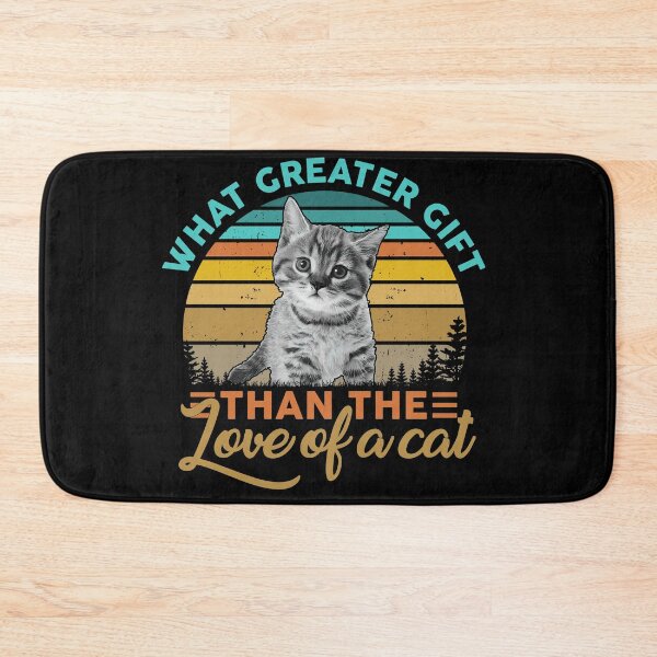 Item preview, retro vintage What Greater Gift than the Love of a Cat best gift idea for cats lovers  2022 designed and sold by Live  Today.