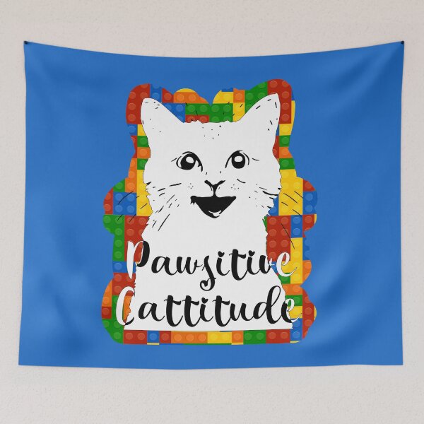 Item preview, Pawsitive Cattitude in Colour designed and sold by Owlies-Barn.