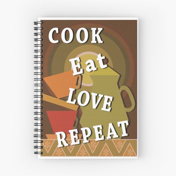 Item preview, cook eat love repeat designed and sold by MSKreations.