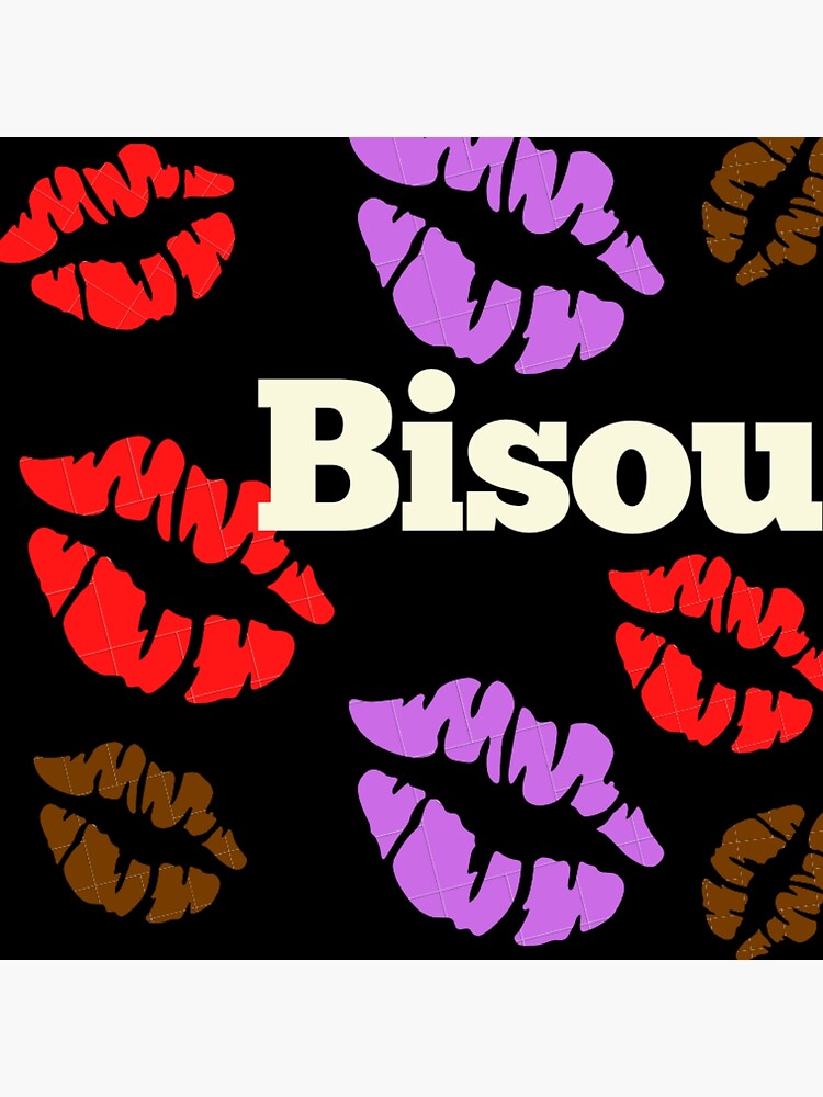"Kiss in french word" Poster by Majoe2000 Redbubble