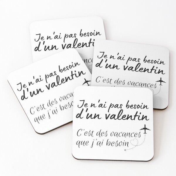 Item preview, I don't need a valentine, it's a vacation that I need designed and sold by Smileycreation.