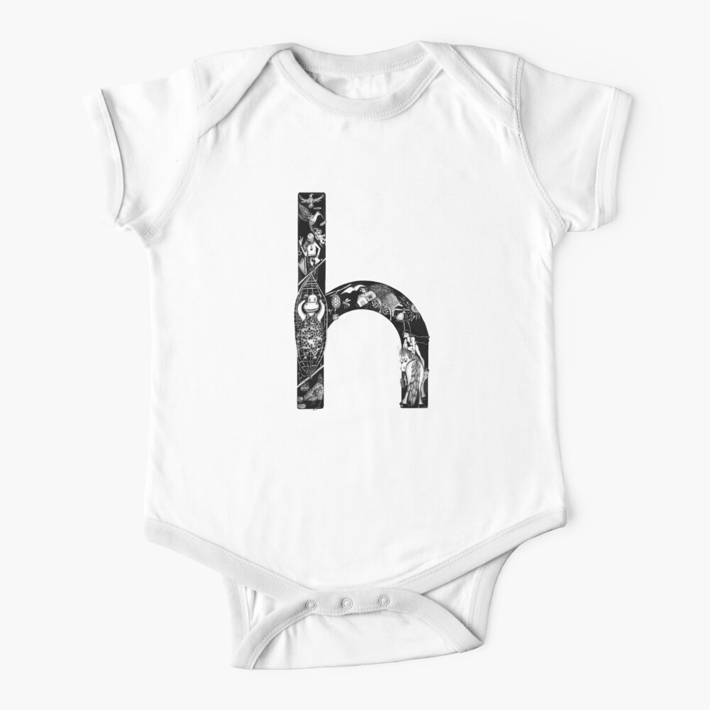 The Letter H Baby One Piece By Dishmoptop Redbubble - roblox h theletterh