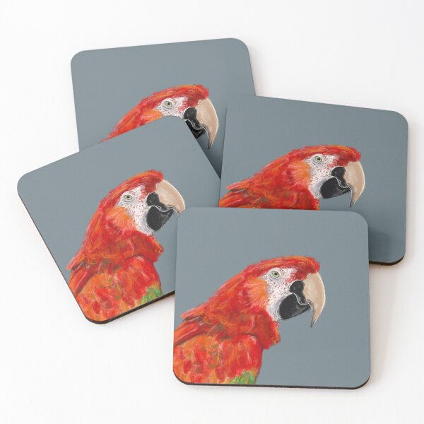 Item preview, Red macaw designed and sold by BigAndBug.