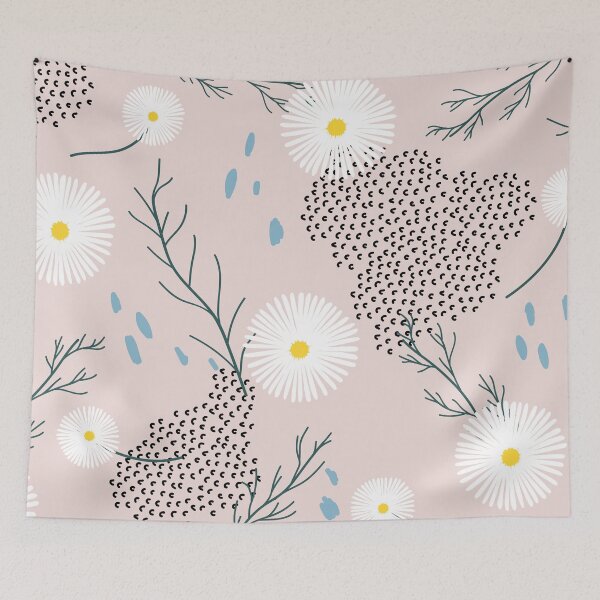 Item preview, Pink Beige Daisy designed and sold by huntleigh.