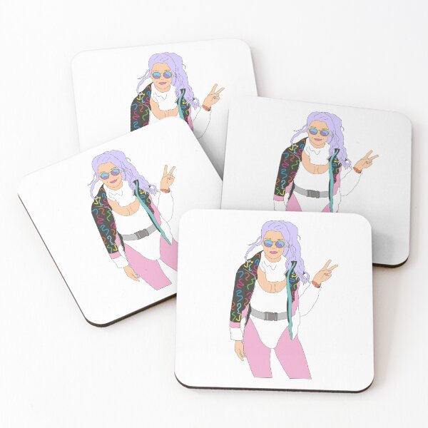 Item preview, violet purple hair ski girl vintage skiing 80's designed and sold by Captain-Jackson.