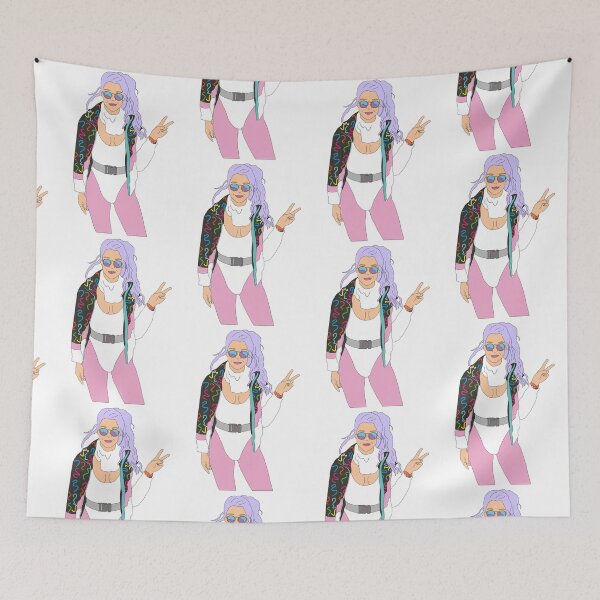 Item preview, violet purple hair ski girl vintage skiing 80's designed and sold by Captain-Jackson.