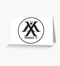 Tarjeta de felicitación Monstax negro