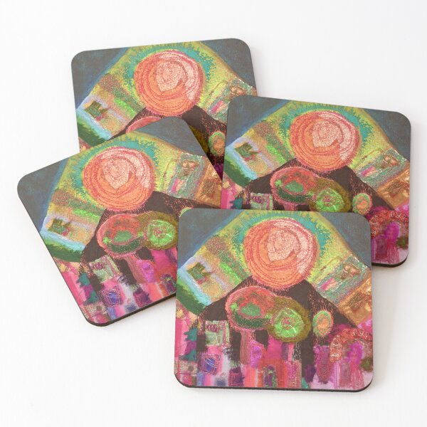 Item preview, Contrasting Variations in Pink and Green designed and sold by Claire Cooper-Walsh.