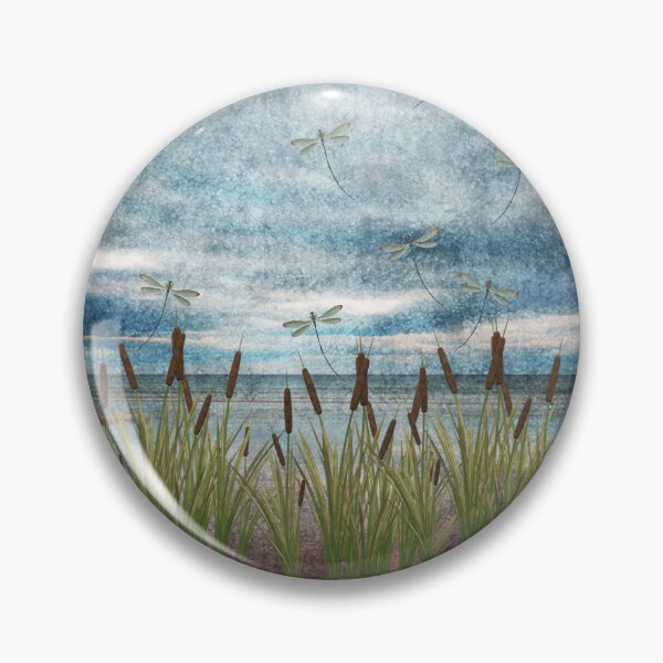 Item preview, DRAGONFLIES AND CATTAILS designed and sold by Tammera.
