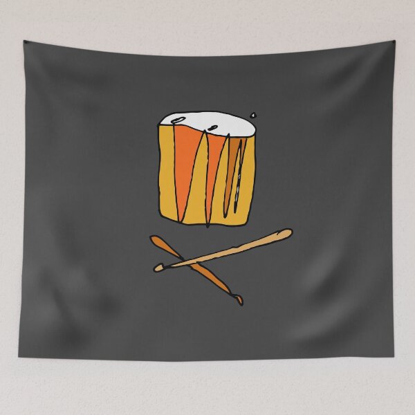 Item preview, Abstract Drum designed and sold by BlackLineWhite.