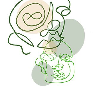 Artwork thumbnail, Abstract Faces by skymy444