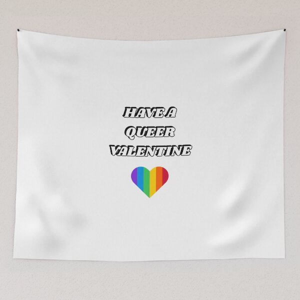 Item preview, Have a queer Valentine - rainbow heart designed and sold by Inspirationmotivation.
