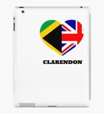 Love Clarendon Jamaican Flag British Union Jack Heart IPad Case Skin Love Clarendon Jamaican Flag British Union Jack Heart IPad Case Skin