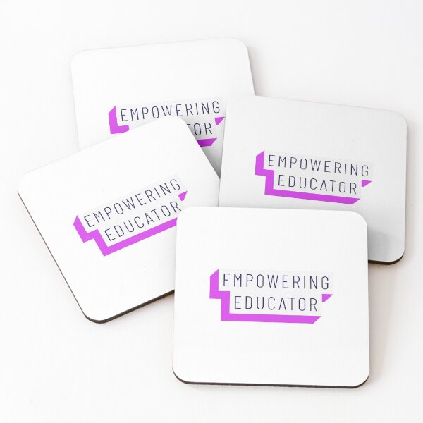 Item preview, Empowering Educator Pink Fuschia Purple Mininalist Teacher Museum Education designed and sold by InterpreTees.