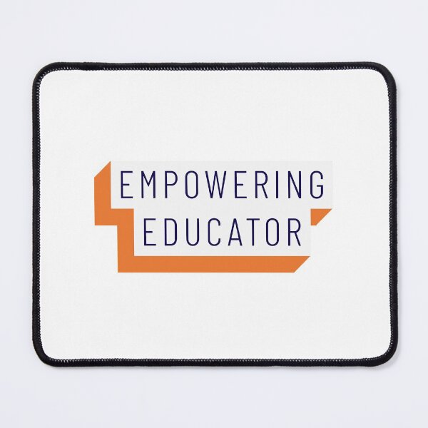 Item preview, Empowering Educator Orange White Mininalist Teacher Museum Education designed and sold by InterpreTees.
