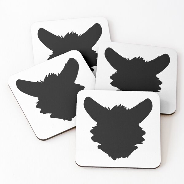 Item preview, Fursuit Head Silhouette (Black) designed and sold by ThatMooGuy.