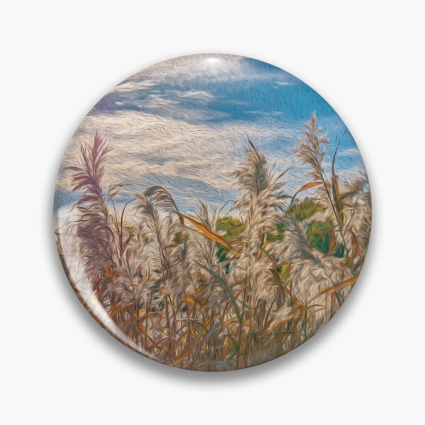 Item preview, Field of common reeds under the evening sun light - designed and sold by FelCastro.