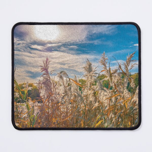 Item preview, Field of common reeds under the evening sun light - designed and sold by FelCastro.