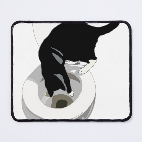 Item preview, There's a Cat (meow) flushing a toilet designed and sold by Orson’s Owl Originals.