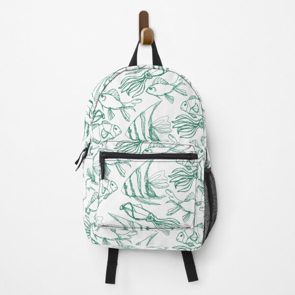 Item preview, Underwater Fish - Teal on White designed and sold by PaintInTheNight.