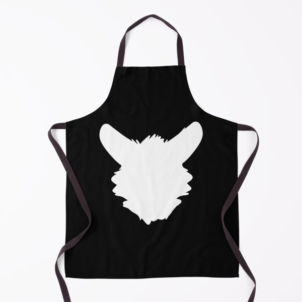 Item preview, Fursuit Head Silhouette (White) designed and sold by ThatMooGuy.