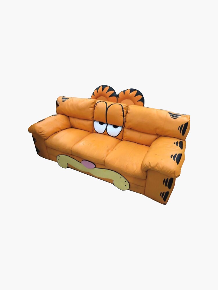 the garf couch Sticker for Sale by chaoticqueer Redbubble