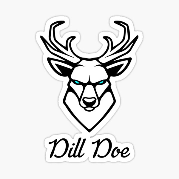 "Dill Doe, Funny Dill Doe" Sticker for Sale by omarmghari Redbubble