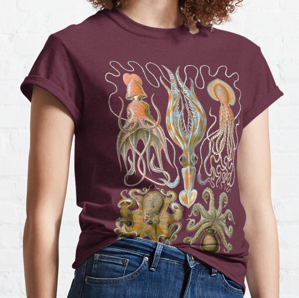 Ernst Haeckel Gamochonia Octopus Classic T-Shirt
