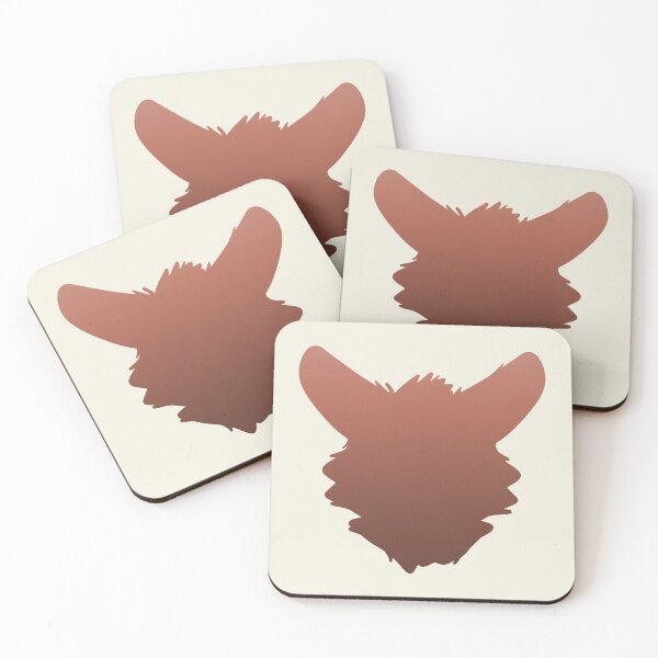 Item preview, Fursuit Head Silhouette (Dusty Red Fade) designed and sold by ThatMooGuy.