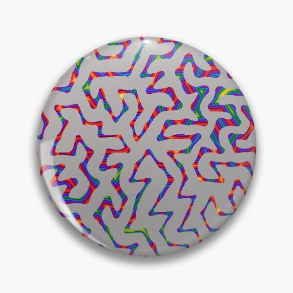 Item preview, gray rainbow turing pattern designed and sold by Michelle Clay.
