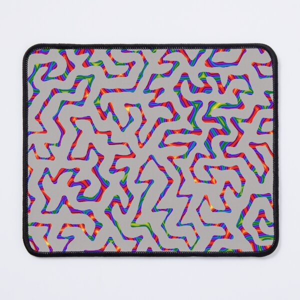 Item preview, gray rainbow turing pattern designed and sold by Michelle Clay.