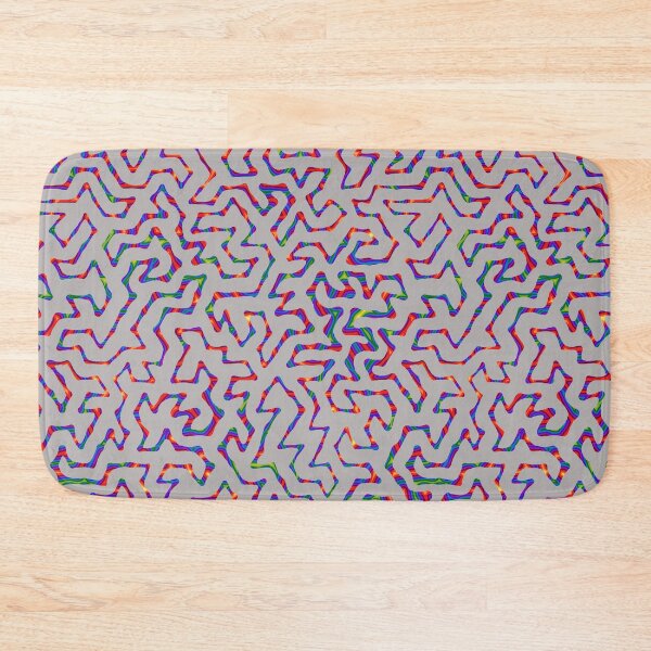 Item preview, gray rainbow turing pattern designed and sold by Michelle Clay.
