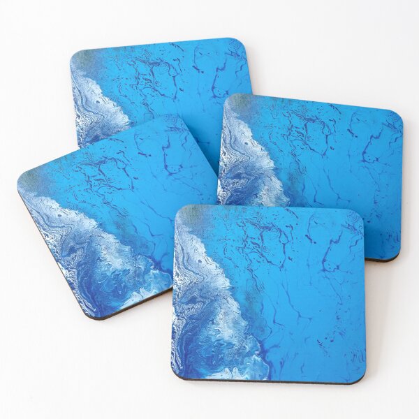 Item preview, Aerial view ocean waves acrylic painting designed and sold by LukjanovArt.