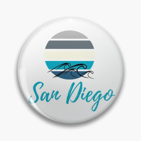 Item preview, San Diego Ocean Breeze Meets Sunset Vintage Retro designed and sold by WonderlandAlley.