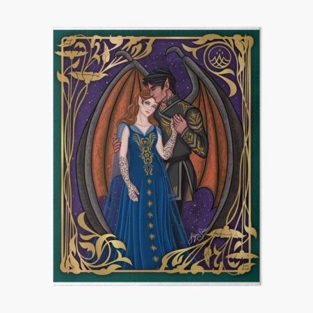 ACOTAR Winter Solstice Azriel and Elain Art Board Print for Sale by  LynleighSato
