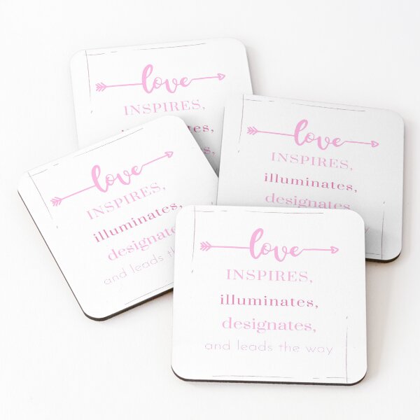 Item preview, Valentines Day Wall Art: Love Inspires, illuminates, designates and leads the way designed and sold by VibingtoNature.