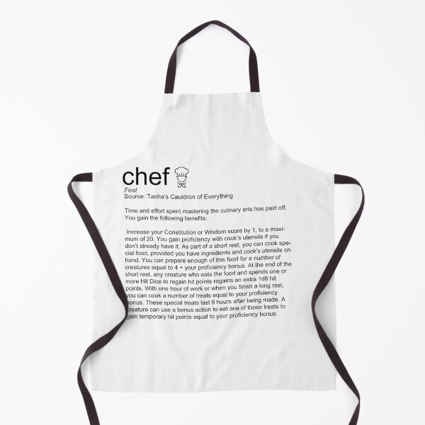 Item preview, D&D | Chef's Feat | Apron designed and sold by JL HT.