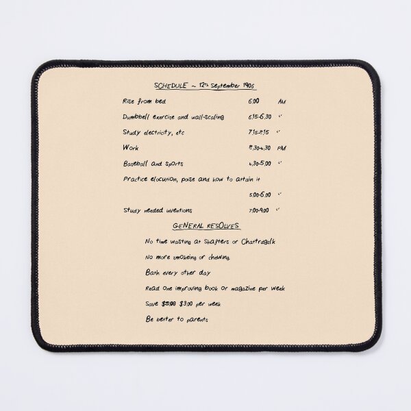 Item preview, Jay Gatsby's schedule designed and sold by NMCmoviefans.