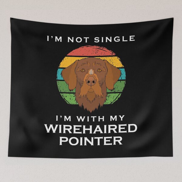 Item preview, Funny I’m With My Wirehaired Pointer Pet Dog Lover print designed and sold by jakehughes2015.