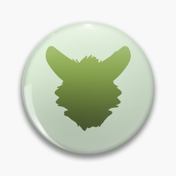 Item preview, Fursuit Head Silhouette (Lime Green Fade) designed and sold by ThatMooGuy.