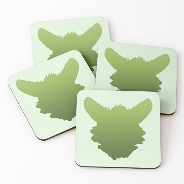 Item preview, Fursuit Head Silhouette (Lime Green Fade) designed and sold by ThatMooGuy.