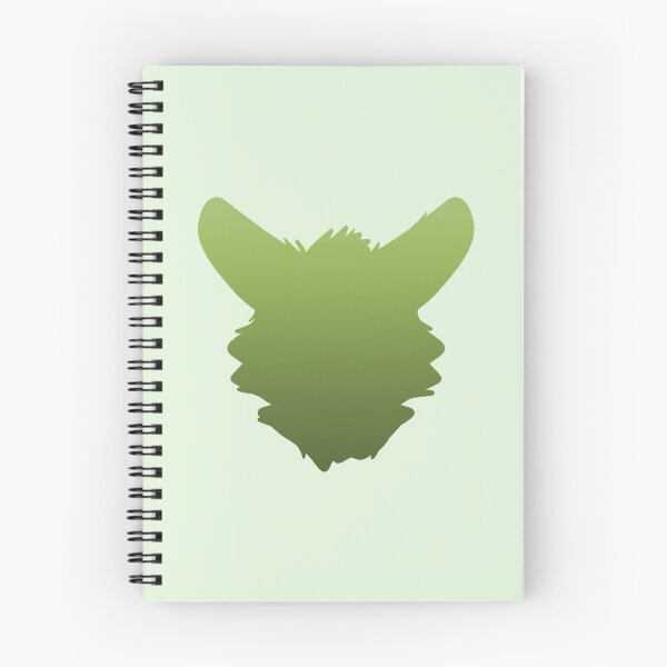 Item preview, Fursuit Head Silhouette (Lime Green Fade) designed and sold by ThatMooGuy.