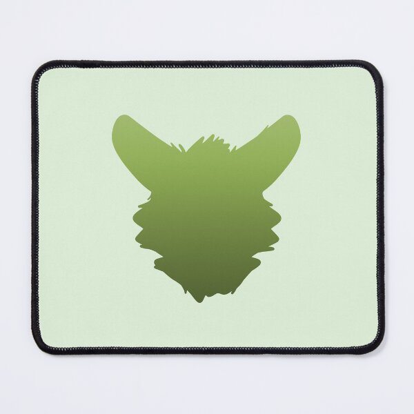 Item preview, Fursuit Head Silhouette (Lime Green Fade) designed and sold by ThatMooGuy.