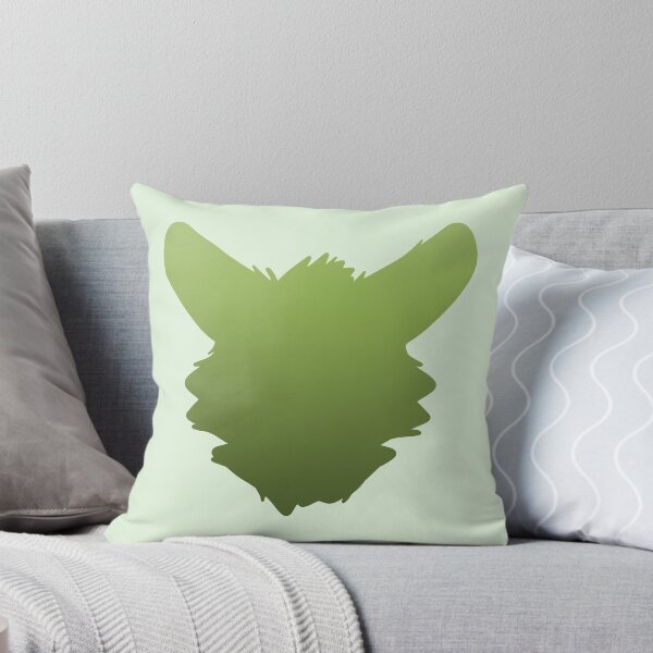 Item preview, Fursuit Head Silhouette (Lime Green Fade) designed and sold by ThatMooGuy.