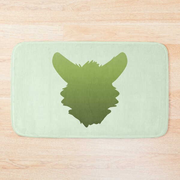 Item preview, Fursuit Head Silhouette (Lime Green Fade) designed and sold by ThatMooGuy.