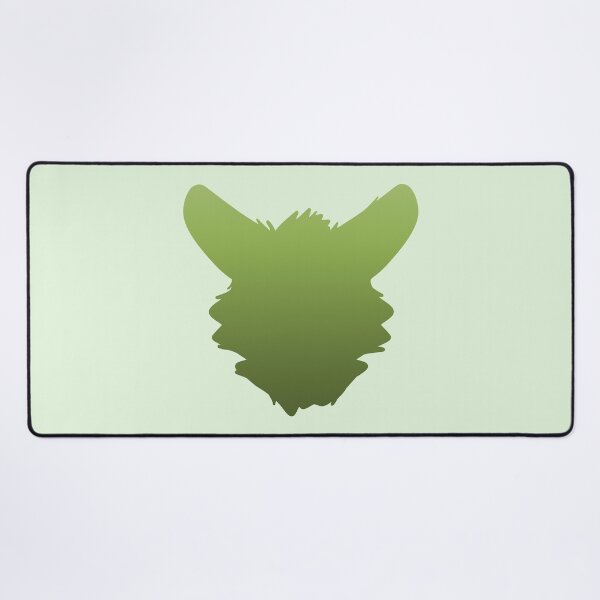 Item preview, Fursuit Head Silhouette (Lime Green Fade) designed and sold by ThatMooGuy.